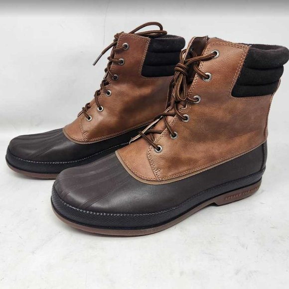 Men's 12W Sperry Cold Bay brown snow winter boots STS19551 12 Wide - Picture 5 of 9